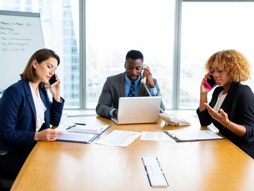 R professionals collaborating on client campaigns